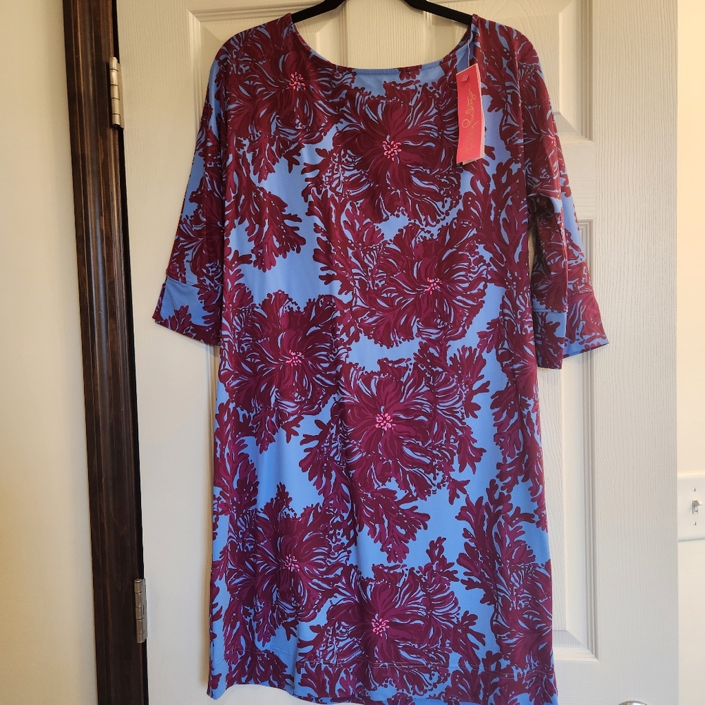 Lilly Pulitzer Upf 50+ Chillylilly Braedyn Feel Like A Shellebrit Size S NWT